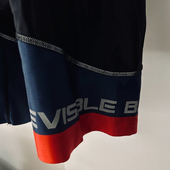 IQ TURAM Mens size M Cycling Bib Black Padded Biking Activewear Shorts bevisible - Picture 9 of 16